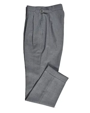 Relaxed Waist Soft Feel Dugdale Flannel: Light Grey Twill 14 Oz