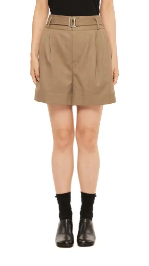 Conscious Core Suede Mood Short Pant With Belt