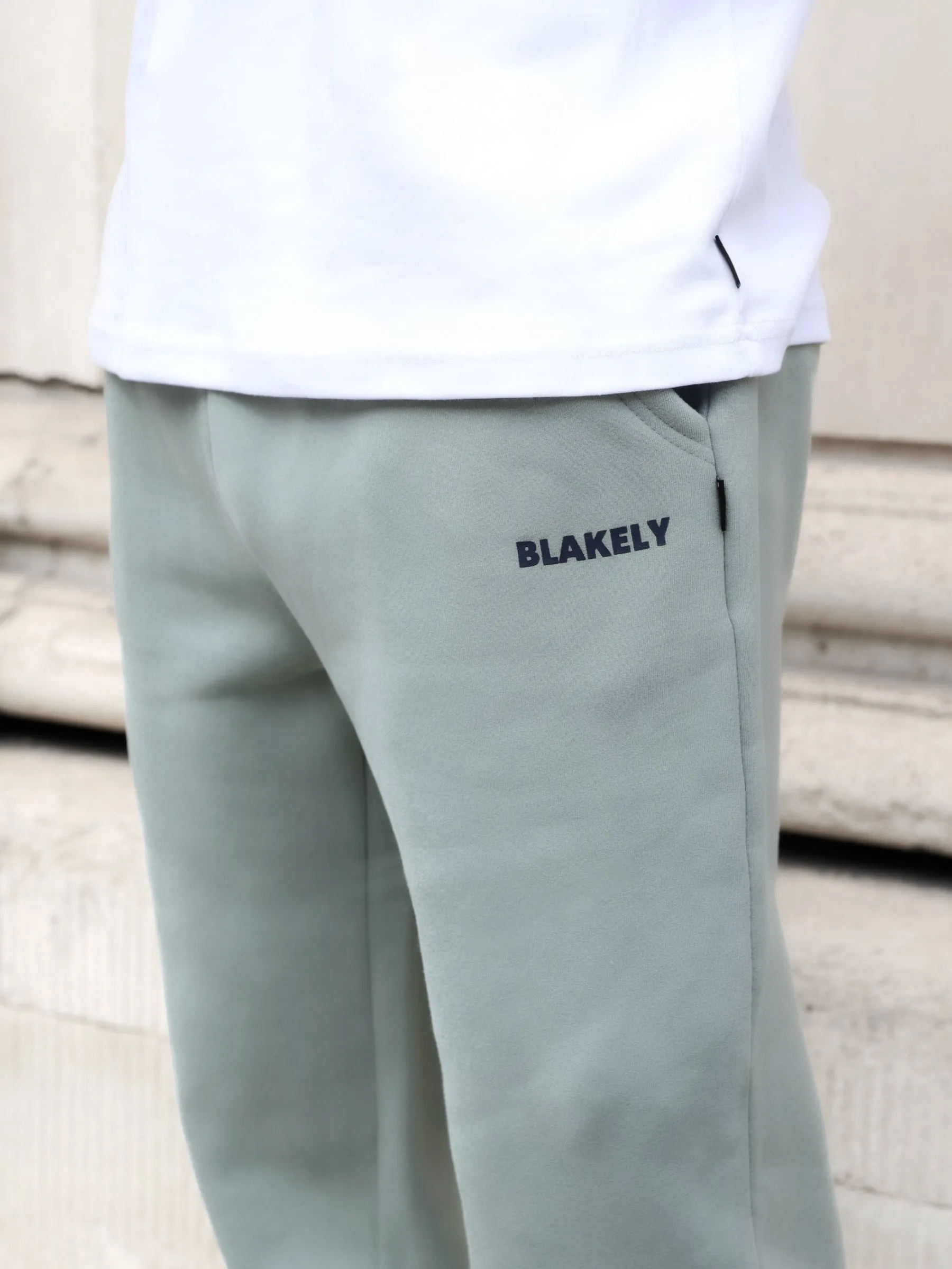 Arlo Wide Leg Sweatpants - Mineral Blue Seasonal Wear
