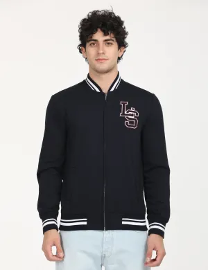 Lightweight Design Men's Solid Navy Crew Neck Sweatshirt