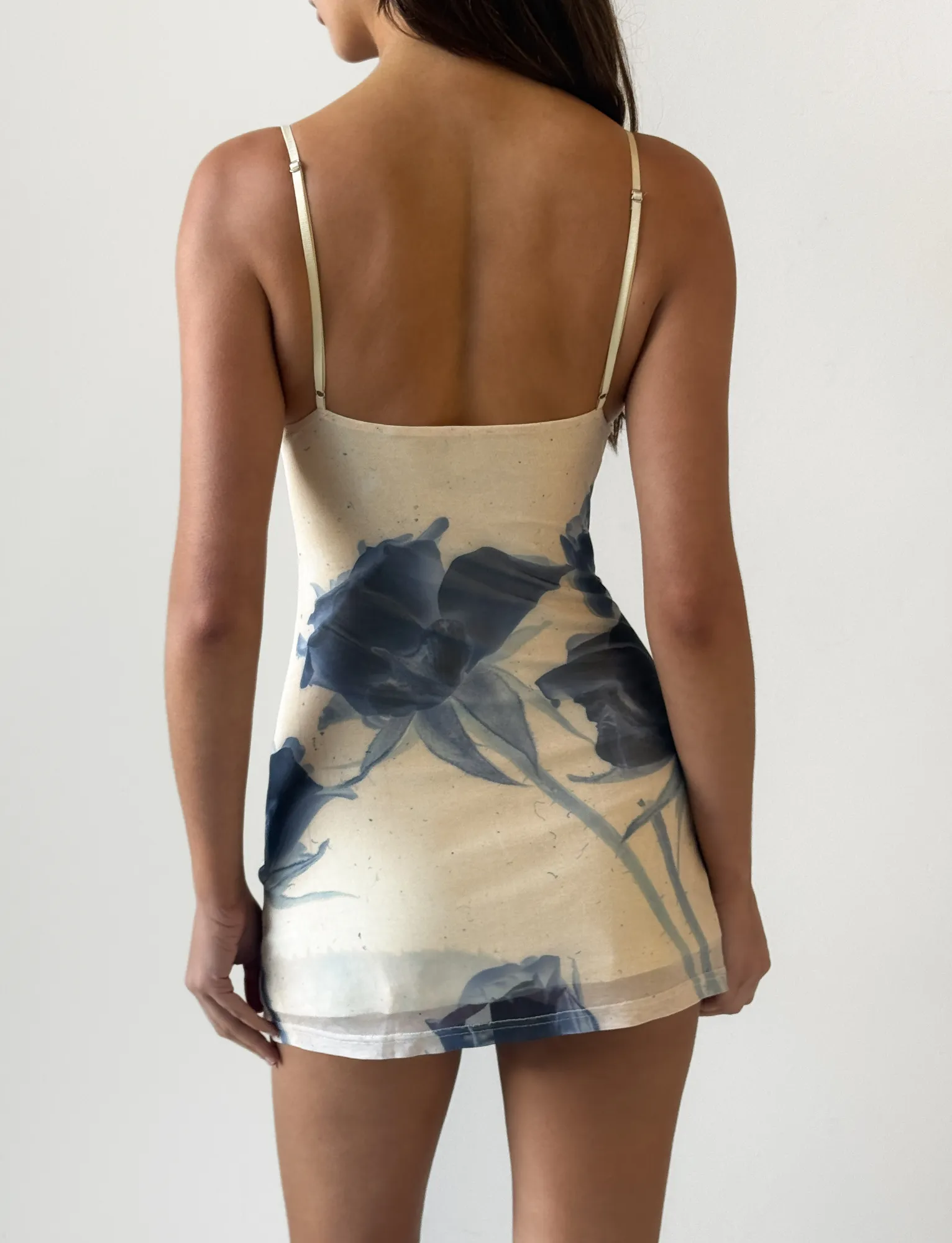 Timeless Trend Evening Mood ROSY MINI DRESS - INDIGO FLORAL