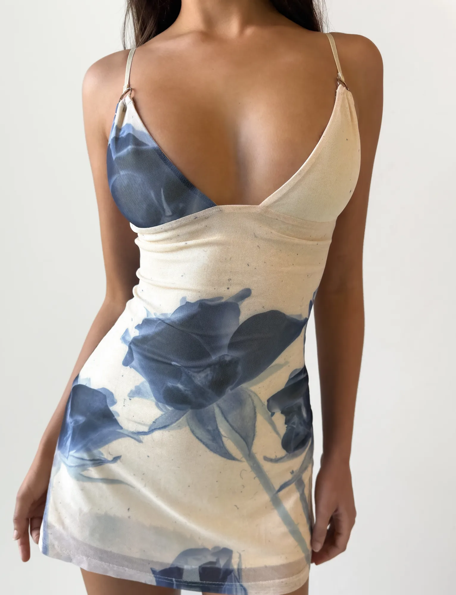 ROSY MINI DRESS - INDIGO FLORAL Wedding guest