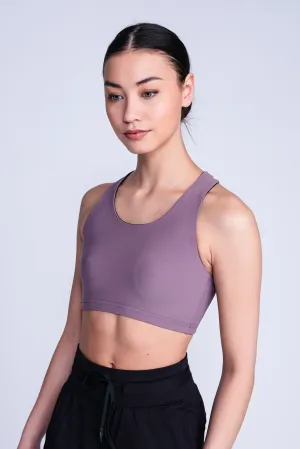 Sports Bra in Mink Capability Stretchy Band Knee support