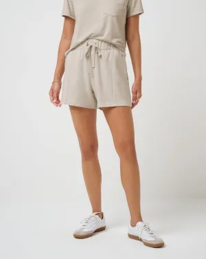 Cloud Terry Rib Short Anti Slip Waistband Flexible Movement Cut