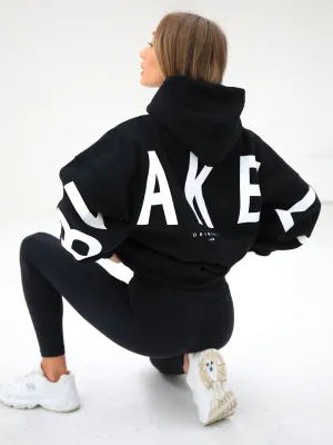 Heat Reflective Coating Isabel Oversized Hoodie - Black