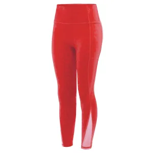 Arabian Nights Princess Leggings - Red Squat Proof Fitness Lover Layered Overlay Design
