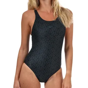 Speedo Boomstar Allover Muscleback Womens Swimsuit - Black UV protection coating Comfortable Wear
