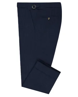 VBC 100% Wool Indigo Navy Twill Pant Cozy Look High Durability Stitching