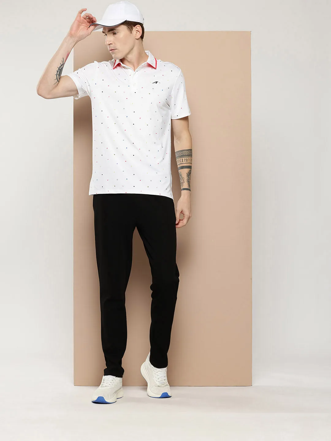 Hygroscopic Threads Heather Effect Weaving Golf Polo