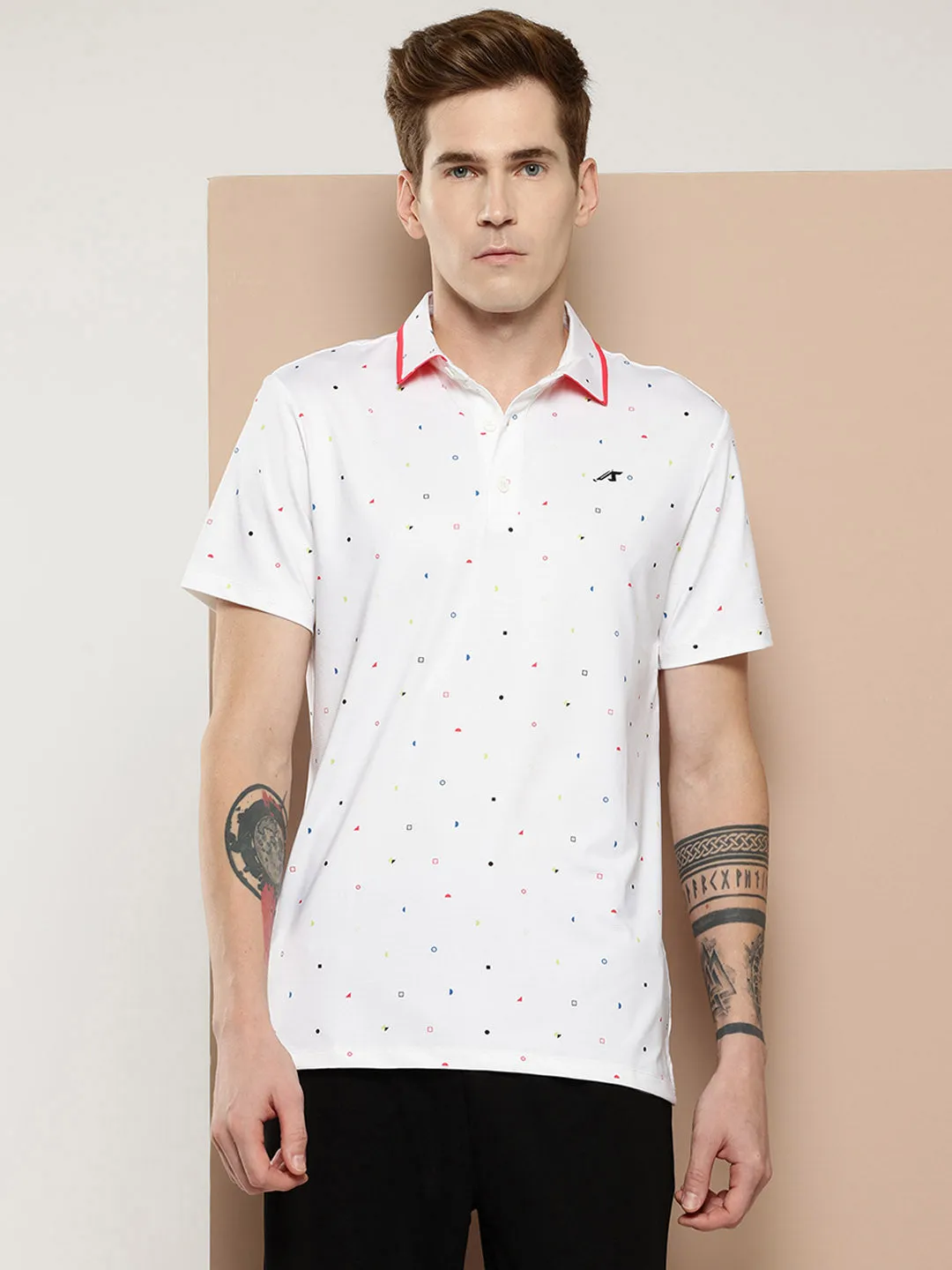 Yarn Dyed Collar Non Restrictive Cuff Golf Polo