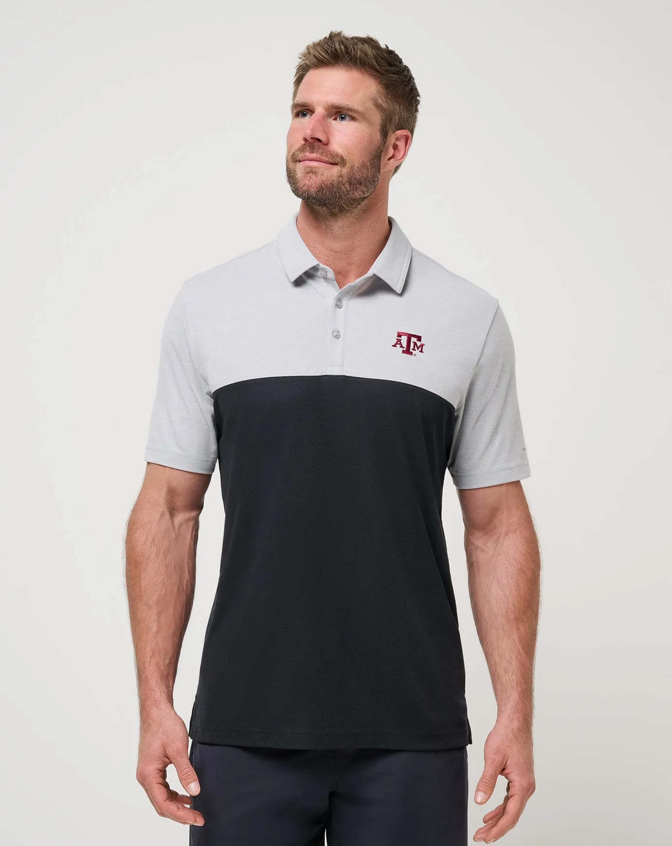 Quick Dry Material Relaxed Collar Texas A&M Drop Back Polo