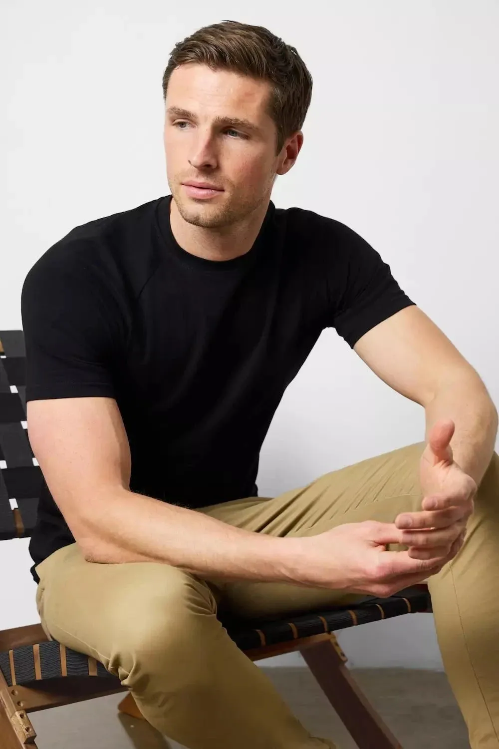 Athletic Fit T-Shirt in Black comfortable option