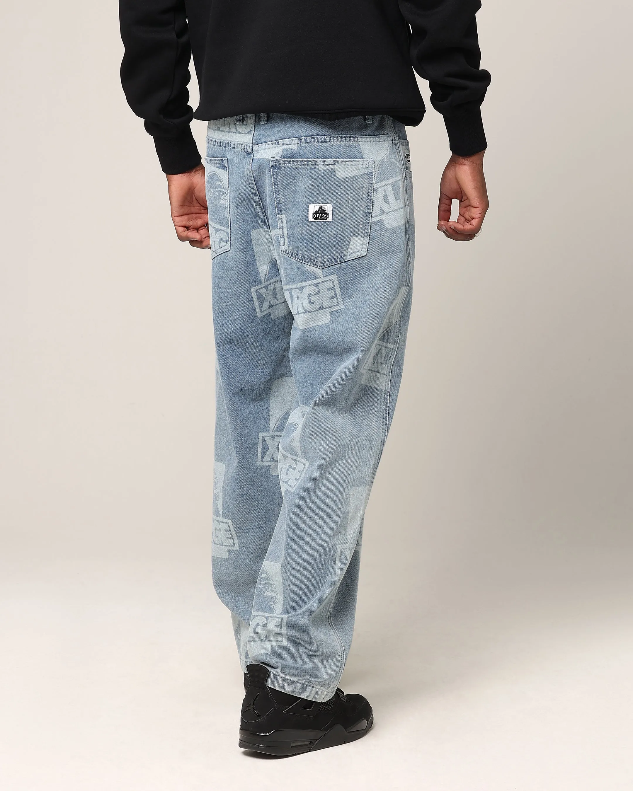X-Large OG Bull Denim 91 Pants Light Denim Modern Comfort Weekend Style Casual Parent Style