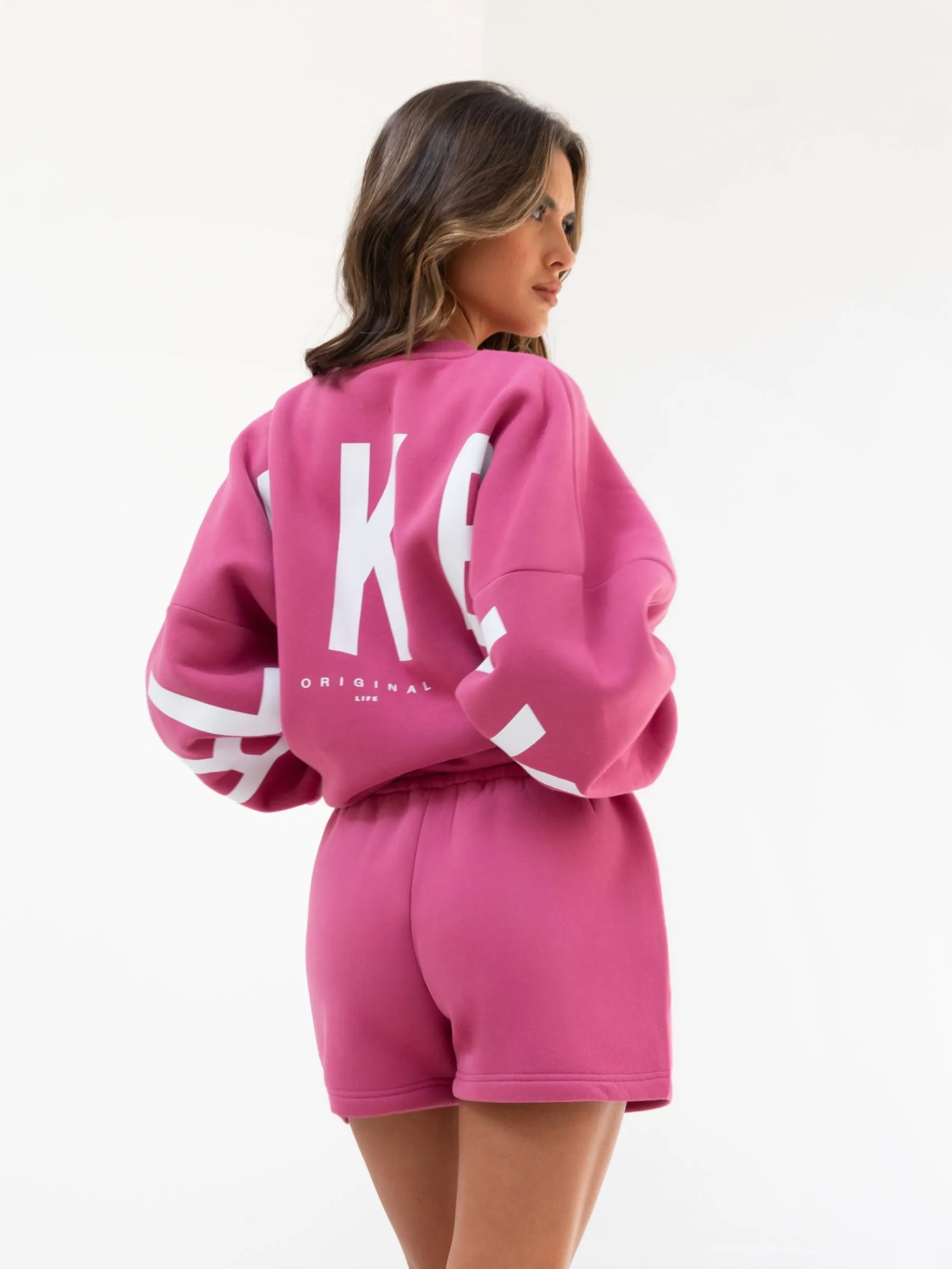 Isabel Jogger Shorts - Hot Pink Anti Sag Technology Free Movement