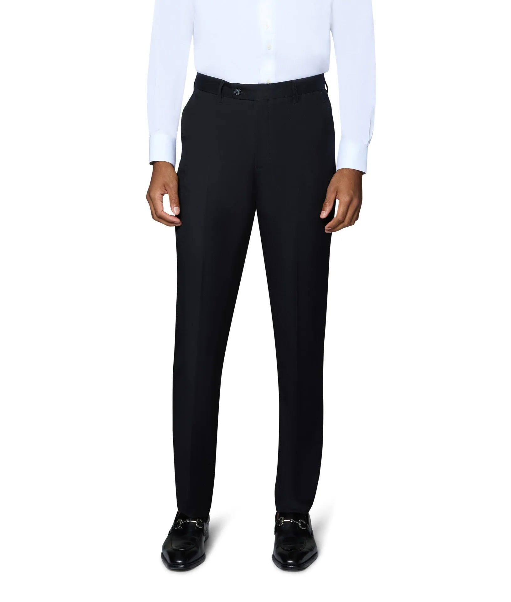 SecureCargoPockets Low Bulk Bergamo Orange Solid Slim Fit Pants - Black