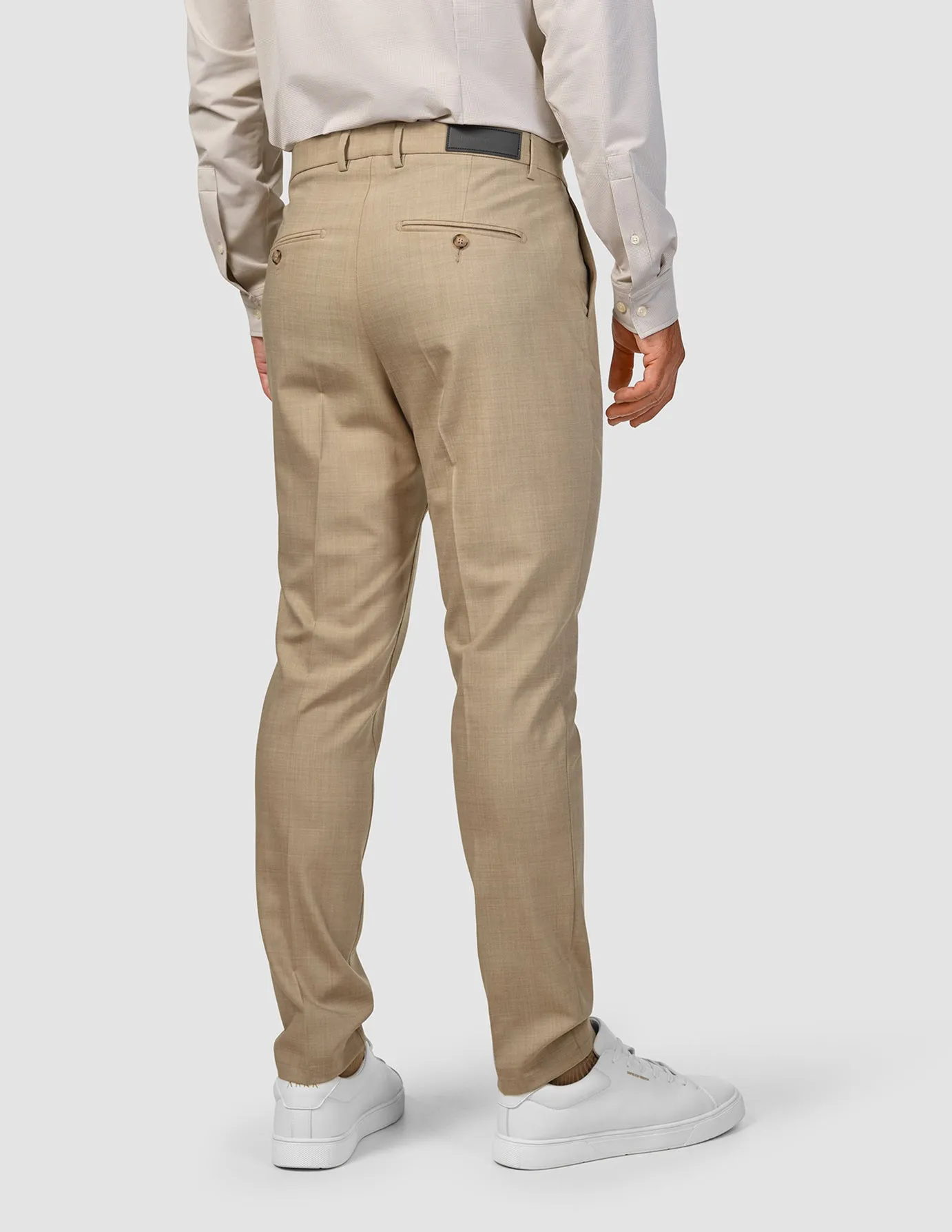 SnagFreeFabric Active Comfort Wear Tech Wool Suit Pants Slim Sand