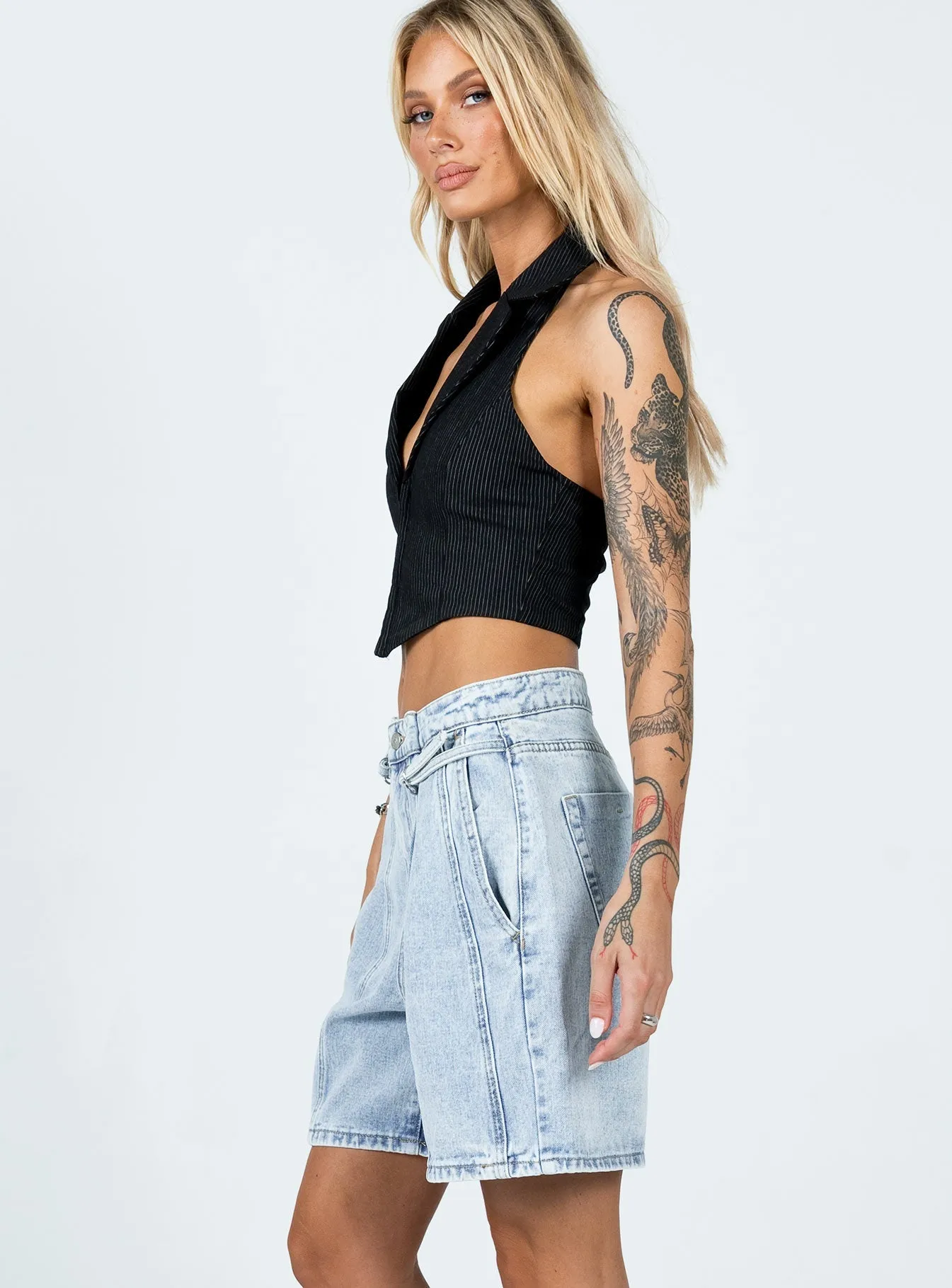 Theodisa Denim Shorts Thermal Insulation