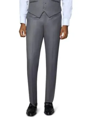 Bergamo Orange Solid Modern Fit Pants - Medium Grey Flattering Design Wear Organic Cotton