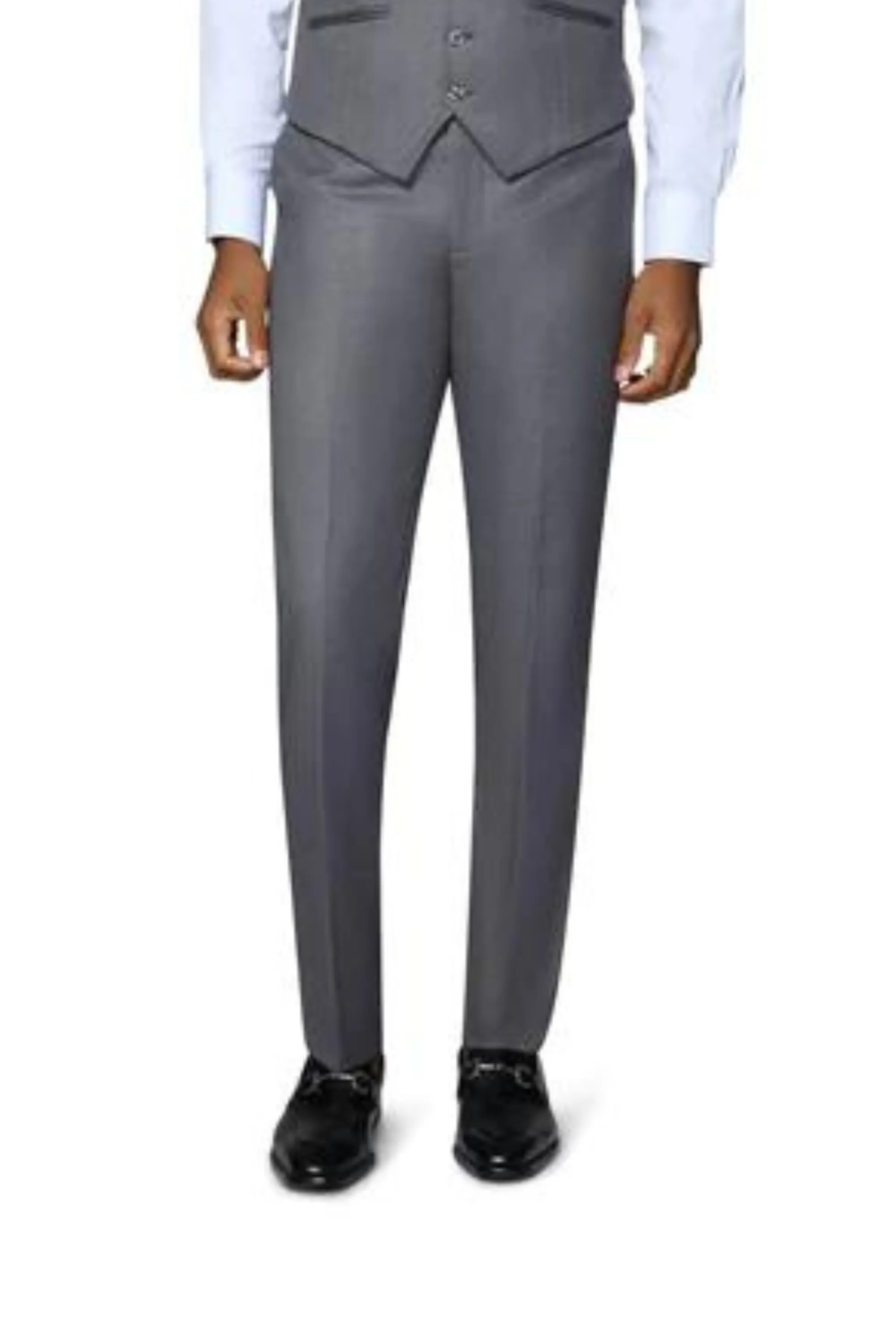 Bergamo Orange Solid Modern Fit Pants - Medium Grey Flattering Design Wear Organic Cotton