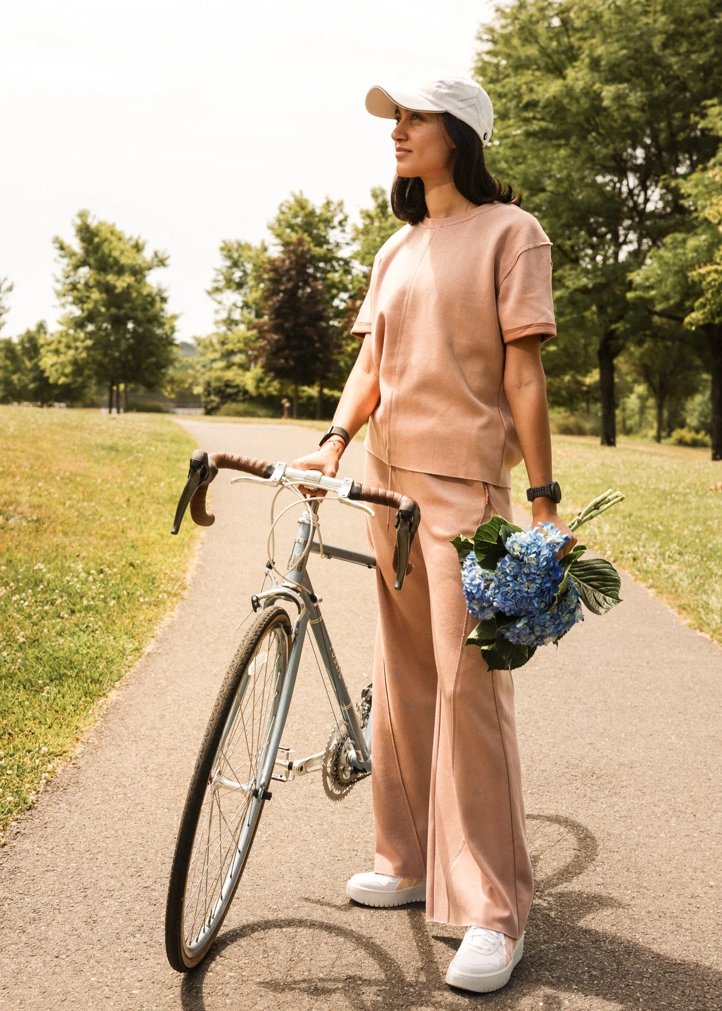 Soft Touch Material No Gap Waist Construction [EASYLUXE] Unwind Pants - Peach