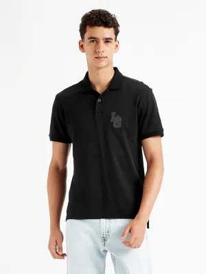 SingleJersey Knit Men's Solid Slim Fit Polo T-Shirt
