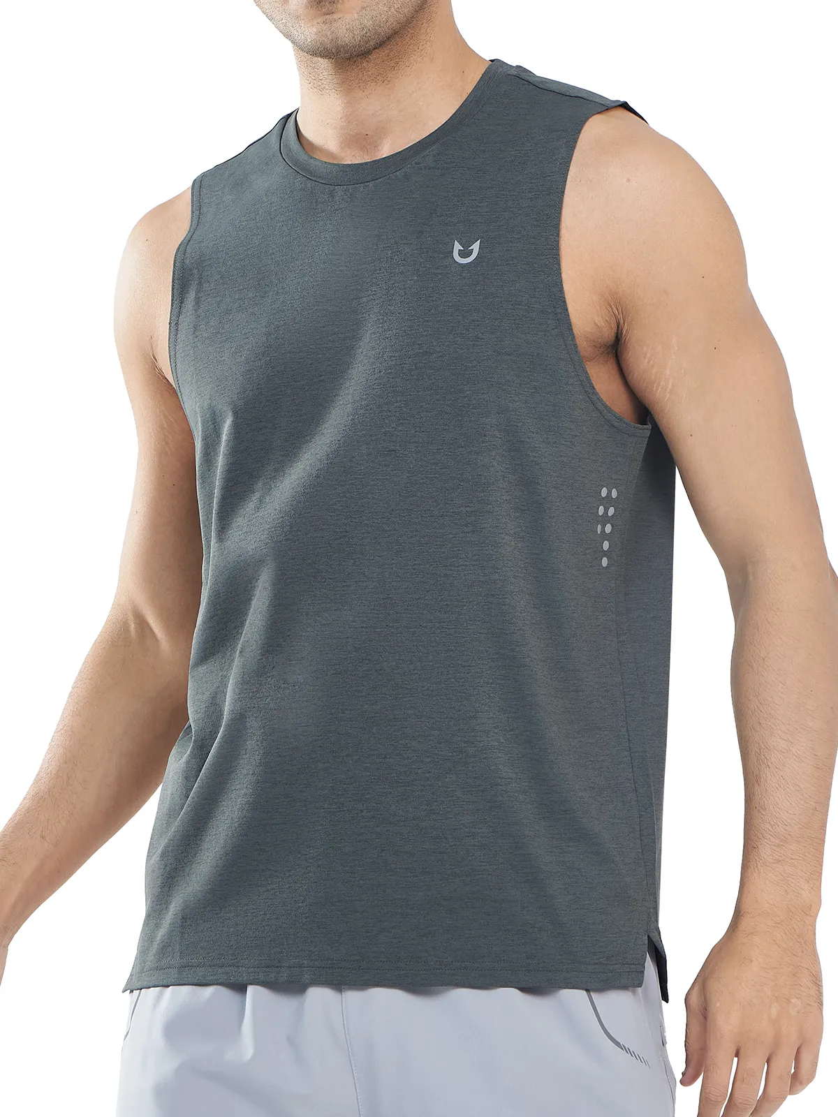 Men's Workout Muscle Shirts Quick Dry Sleeveless Tank Tops for Gym Run Stretch Fit Comfort breath easy