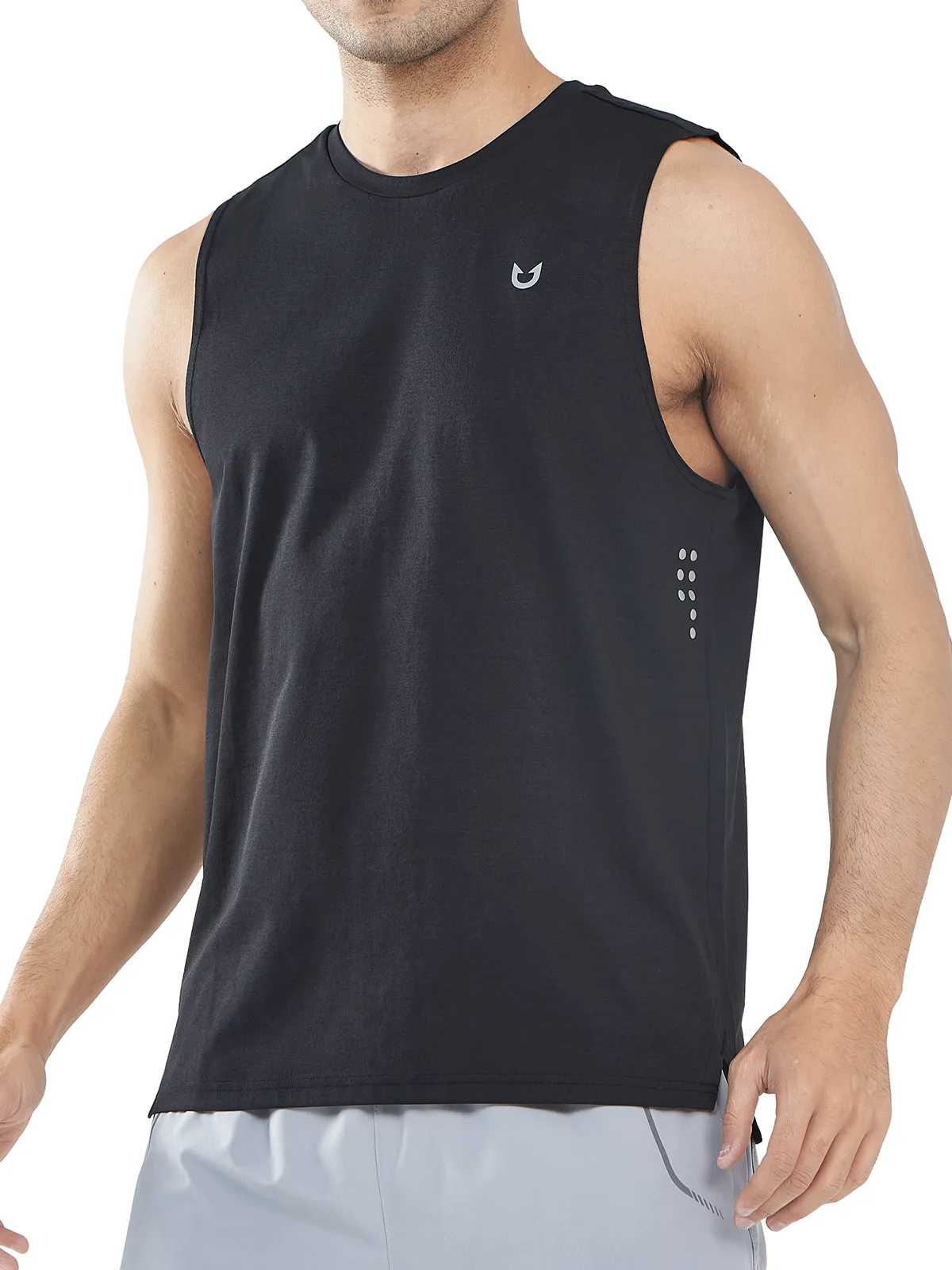 Men's Workout Muscle Shirts Quick Dry Sleeveless Tank Tops for Gym Run Fast - Moving