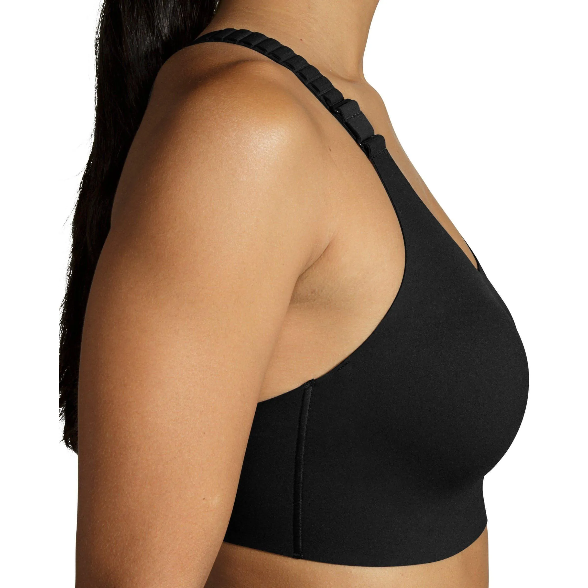 Brooks Dare Racerback Run 2.0 Womens Running Sports Bra - Black Breathable Band