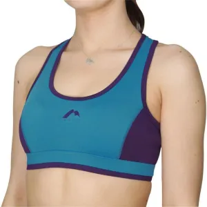 More Mile Prime Womens Running Crop Top - Blue Core Stabilizing Fit Lightweight Fit