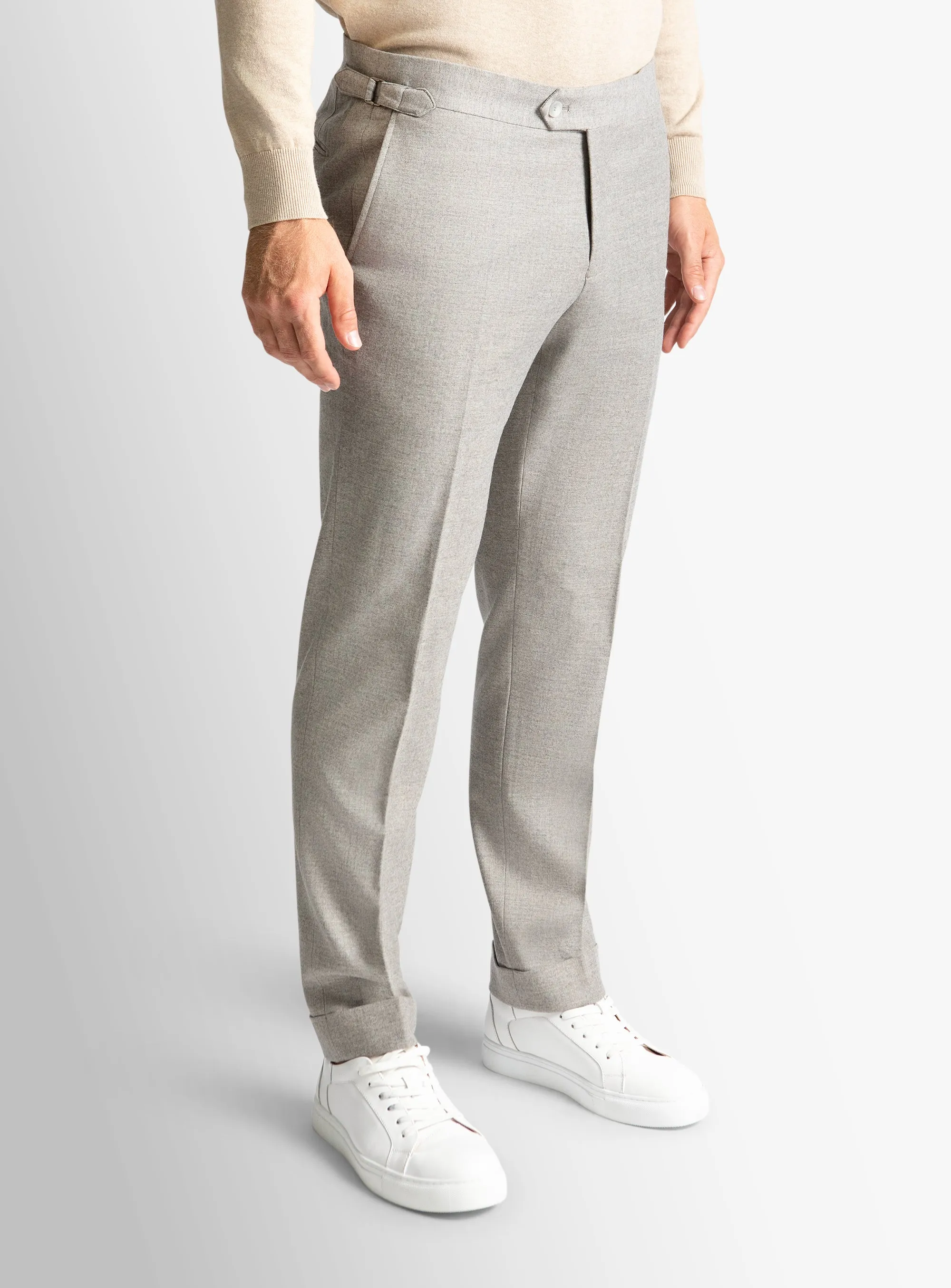 DurablePolyester Tagless label Argenta Flannel Silver Trousers