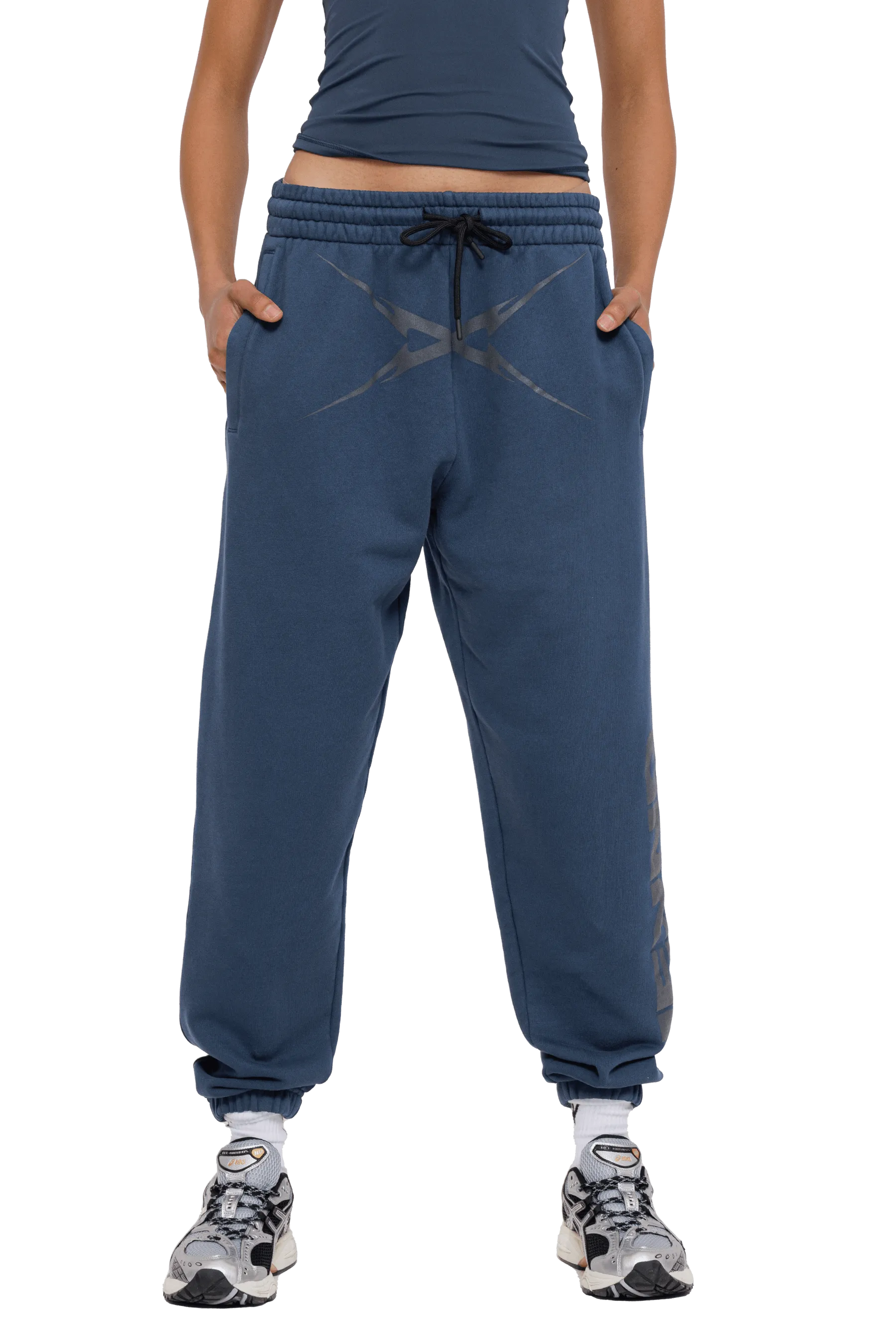 Cozy Layer JOGGERS CROSS GRAPHIC - NAVY