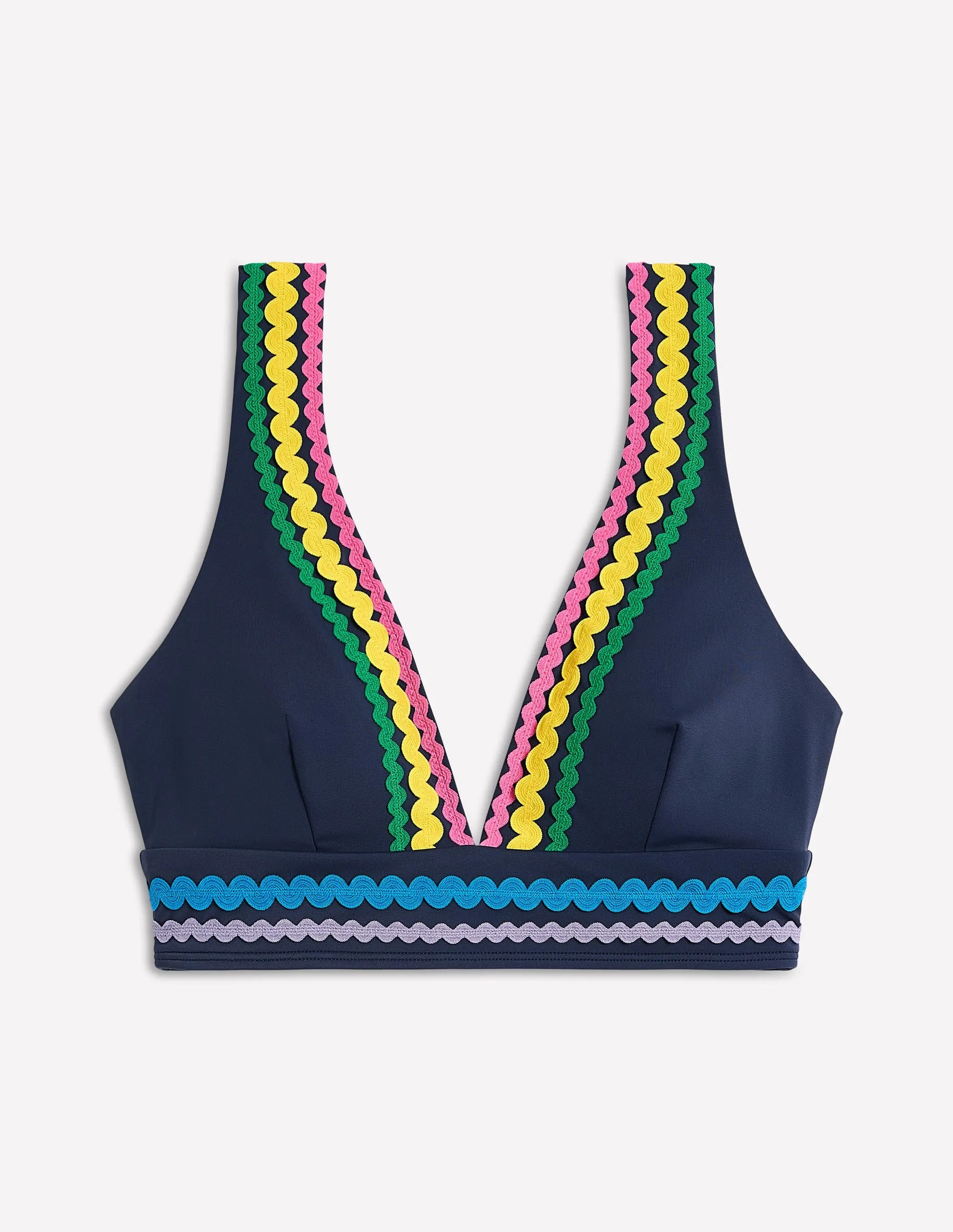 Porto Bikini Top-Navy Rik Rak Anti Fog Lens Coating