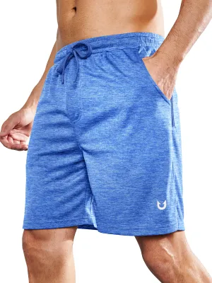 Static Free Finish Men's Gym Workout 7 inch Mesh Shorts Quick Dry for Tennis Pickball Run