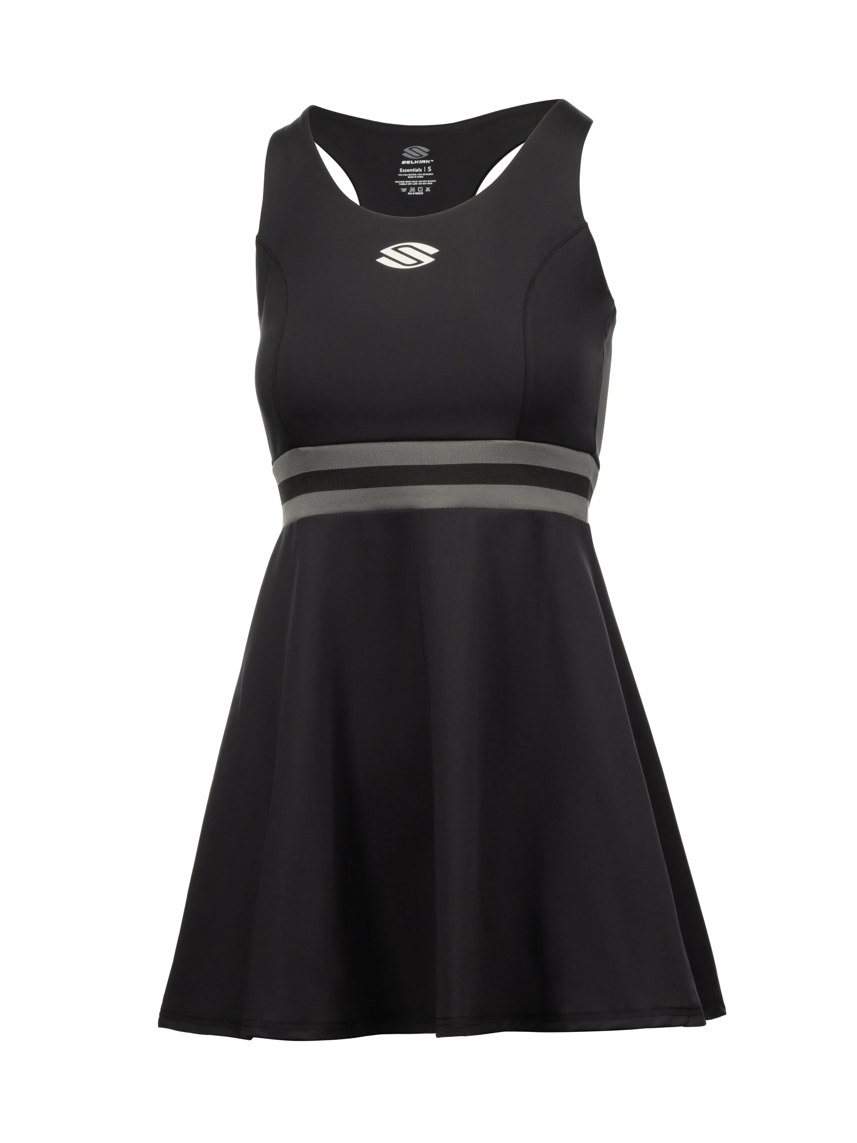 Women??s Essentials Flare Pickleball Dress Comfortable Wear Light Motion Sheer Overlay