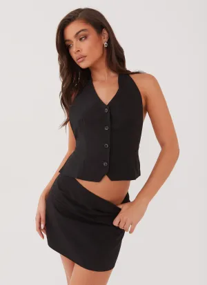 Easy Style Sarah Mini Skirt - Black