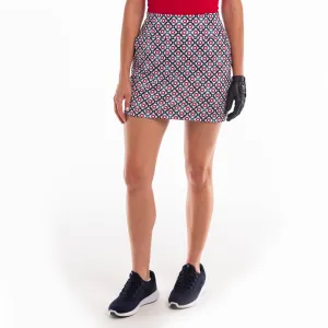 16 1/2IN ARGYLE PRINT SKORT Flared-Hem