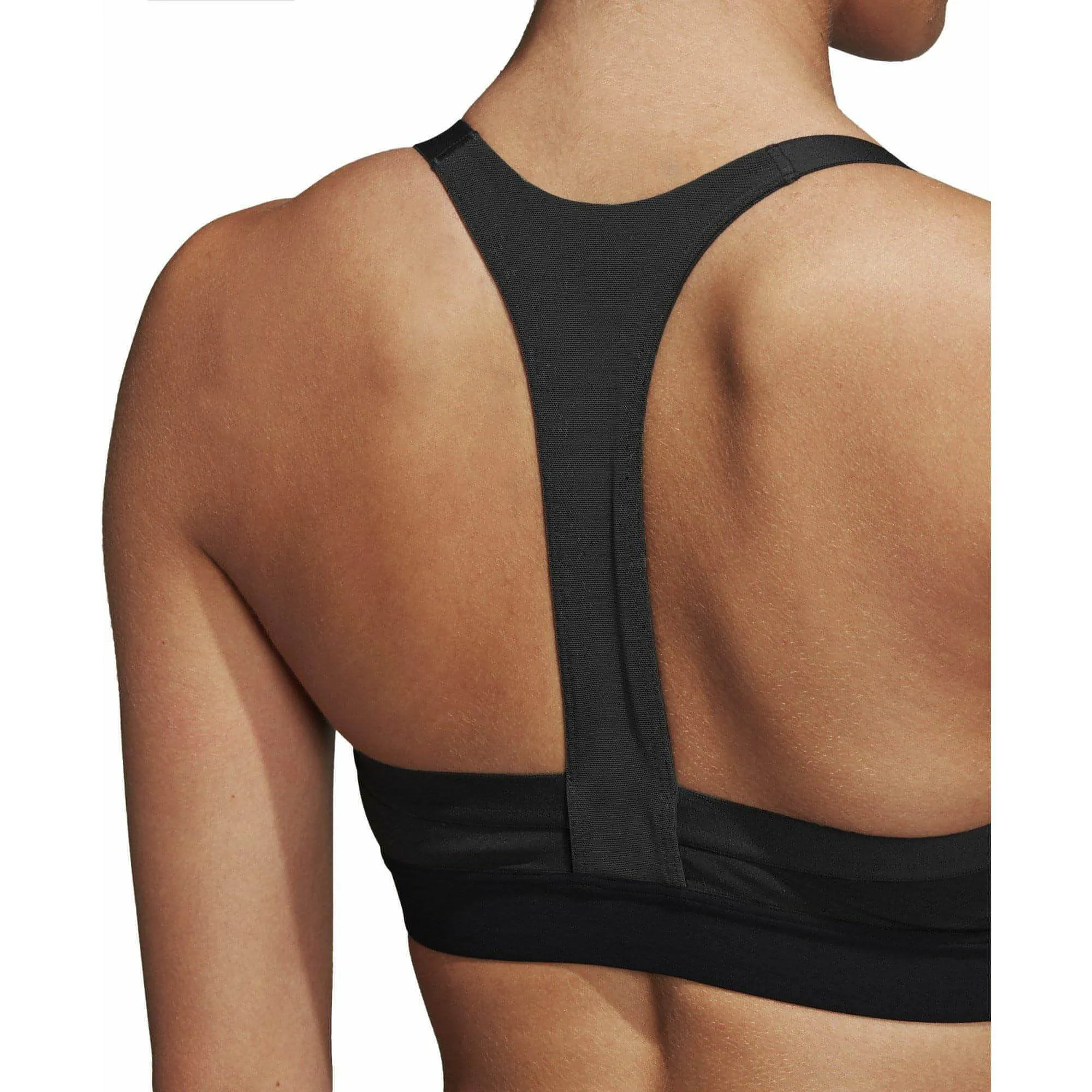 Upper body workouts adidas All Me 3 Stripes Womens Sports Bra - Black