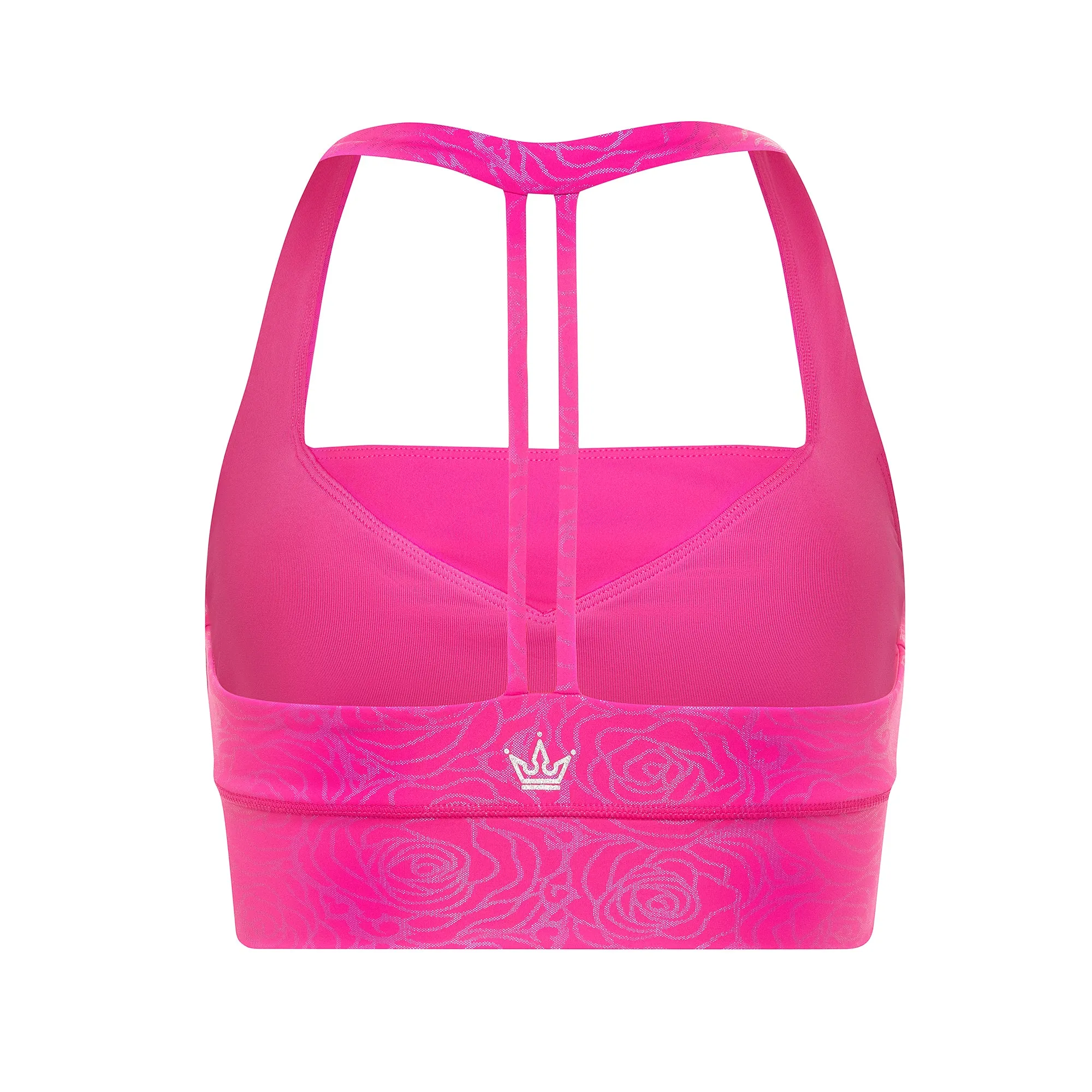 All-Day Fabric Layering Piece Beauty Sleep Princess Sports Bra - Pink