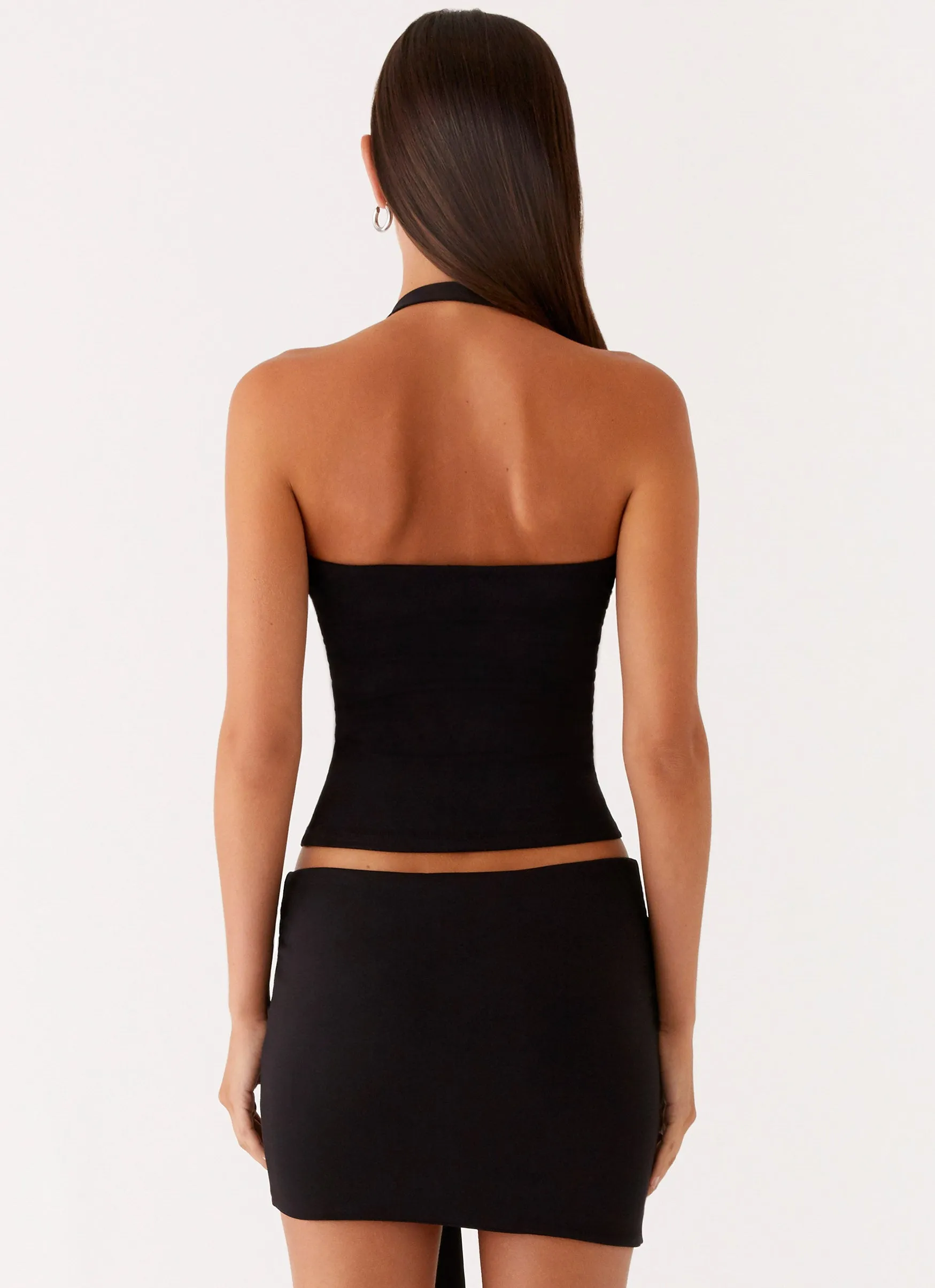 Lucent Mini Skirt - Black Grace Flow