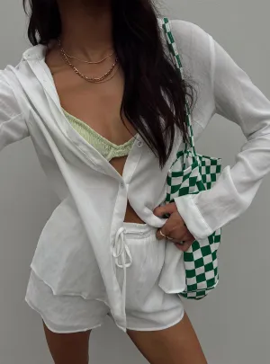 The Chloe Set White Tall Adjustable Waistbands