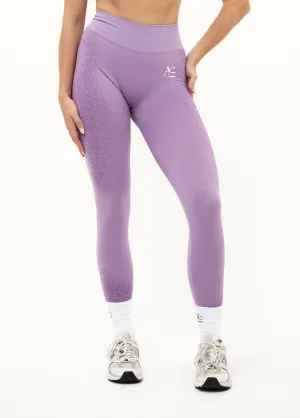 Highwaist sportleggings Floral Purple Breathable Fabric Hiking Trail Breeze Feel