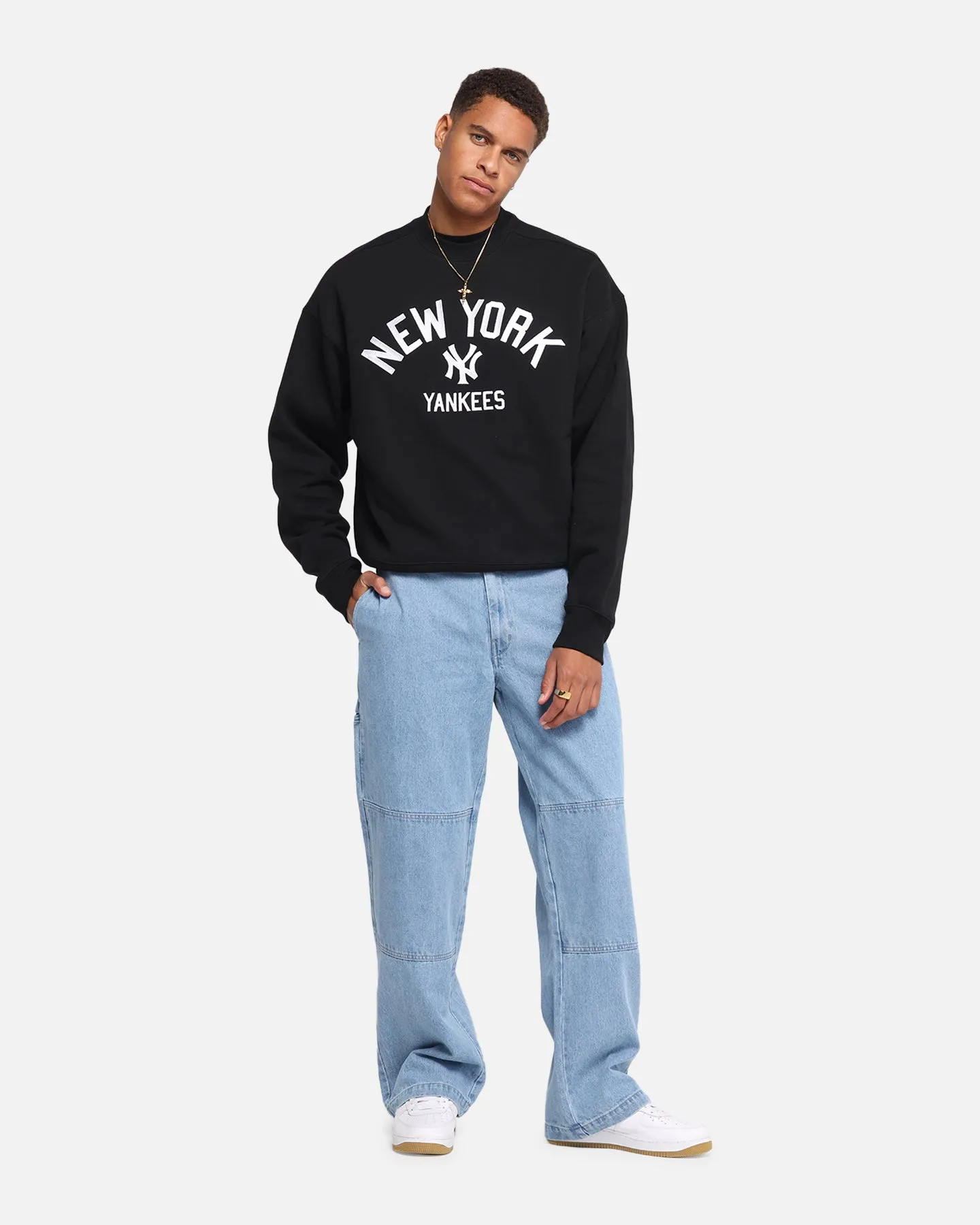 Dickies 82-283AU Denim Jeans Light Indigo Flat Lock Stitching All Season Style