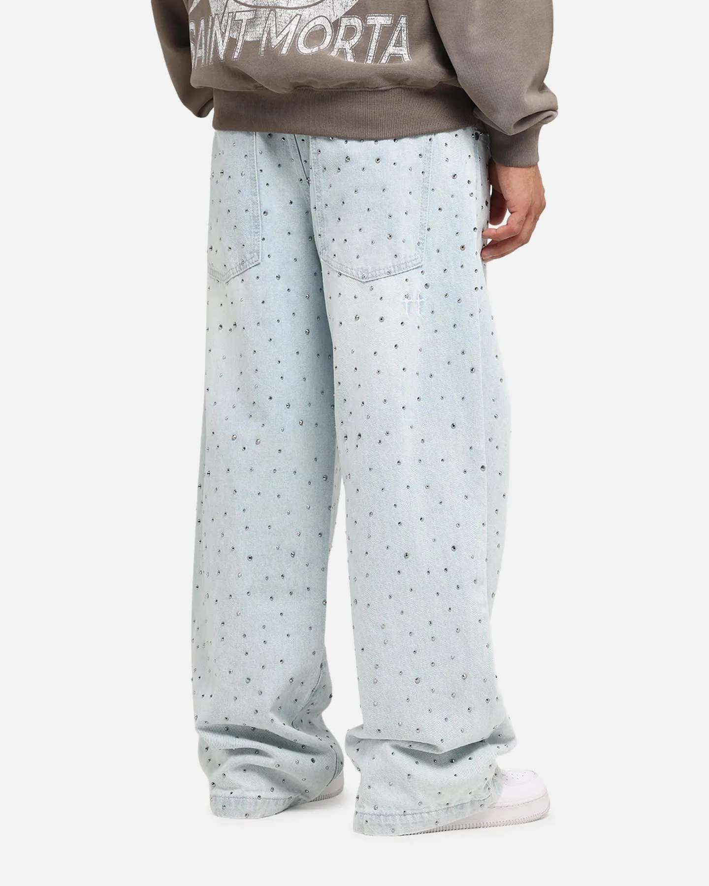 Saint Morta Amplus Glamourama Jeans Blue Dust Easy Option Sunny Vibes Rainy Day Shopping Day