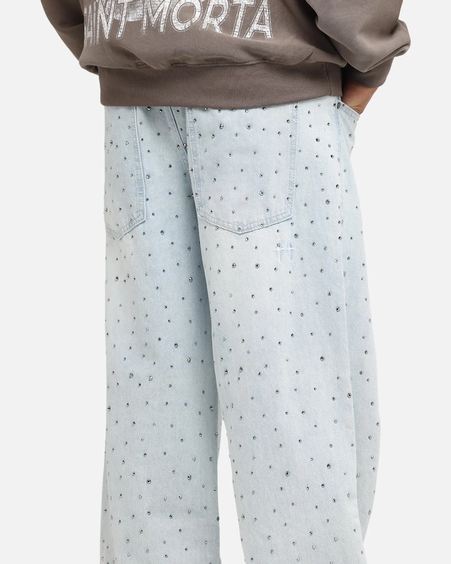 Saint Morta Amplus Glamourama Jeans Blue Dust Bootcut style Trendy Evening Stroll