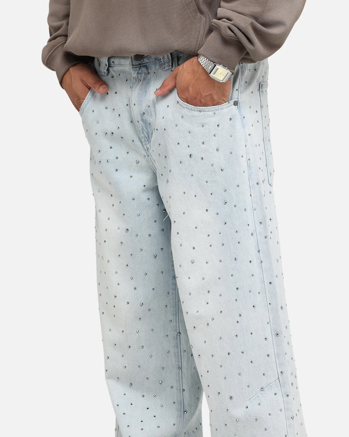 Customizable length Saint Morta Amplus Glamourama Jeans Blue Dust