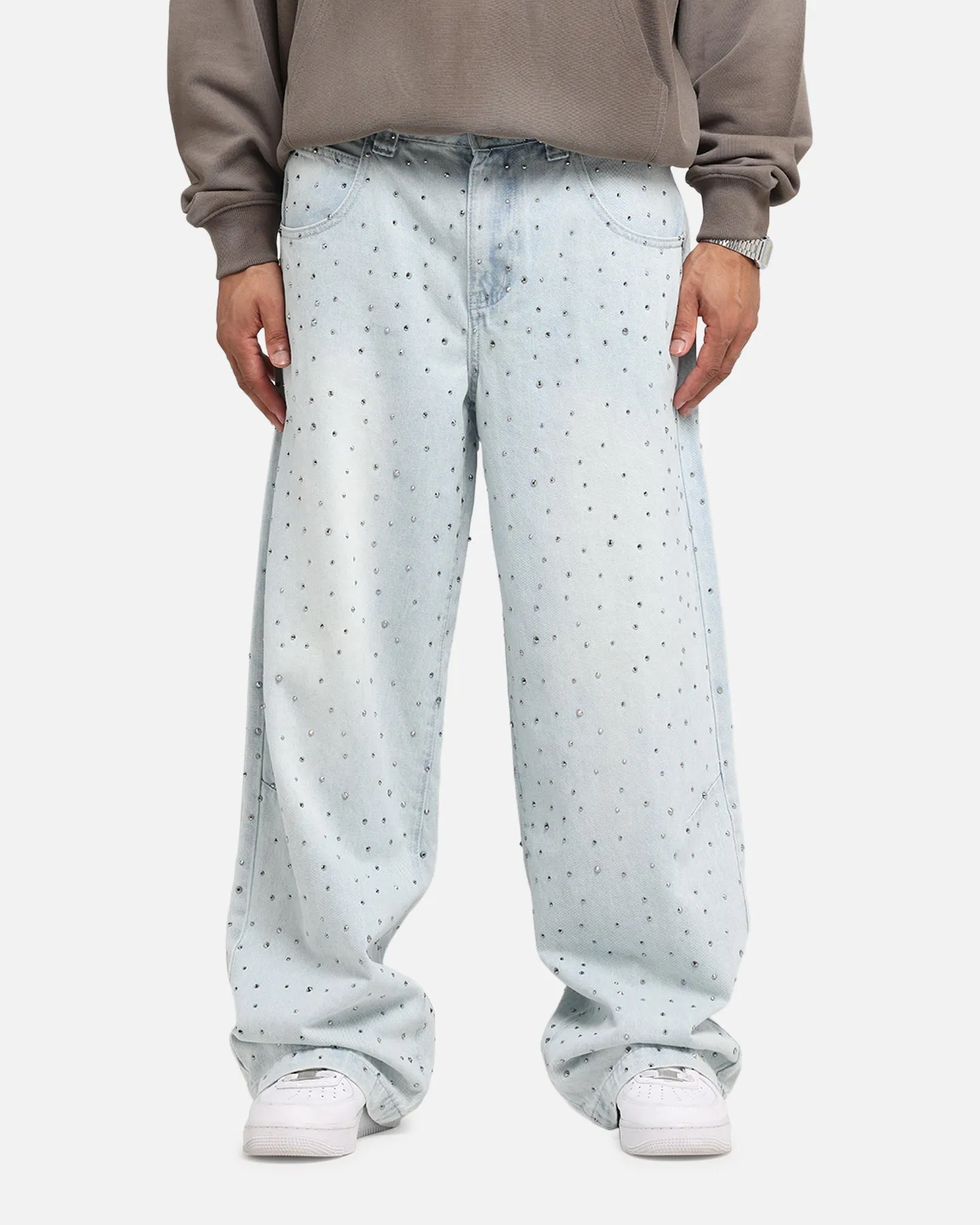 Clean Fashion Saint Morta Amplus Glamourama Jeans Blue Dust