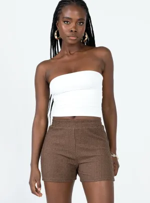 Jaynee Knit Shorts Brown Global Edge NoSlipGrip