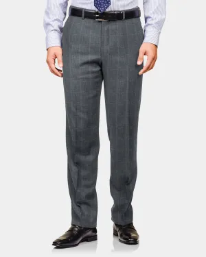 Casual Comfort Layers Moisture Lock Technology EThomas Shark Shine Silver Windowpane Checks