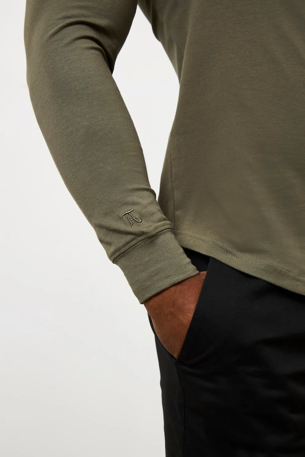 Hooded Top in Khaki Weekend Style