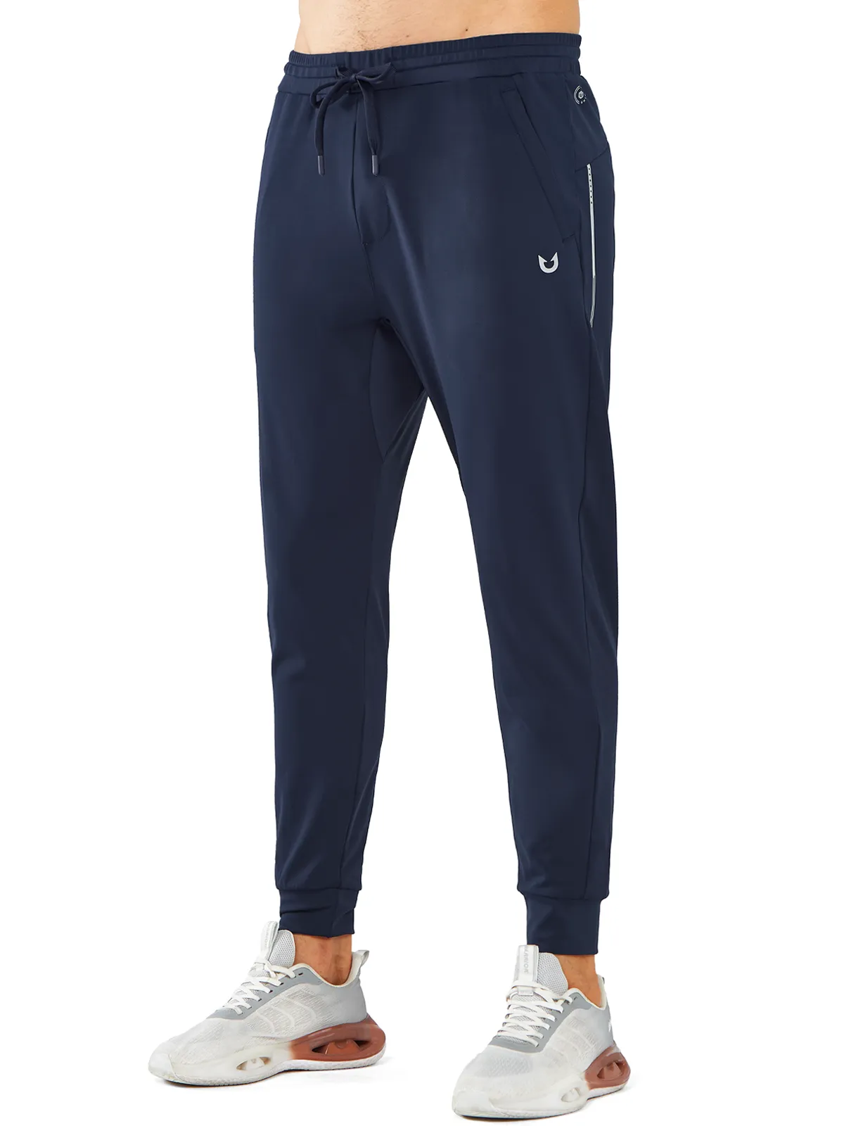 High Durability Thread Men's Workout Sweatpants Joggers with Zip Pockets Tapered For Running